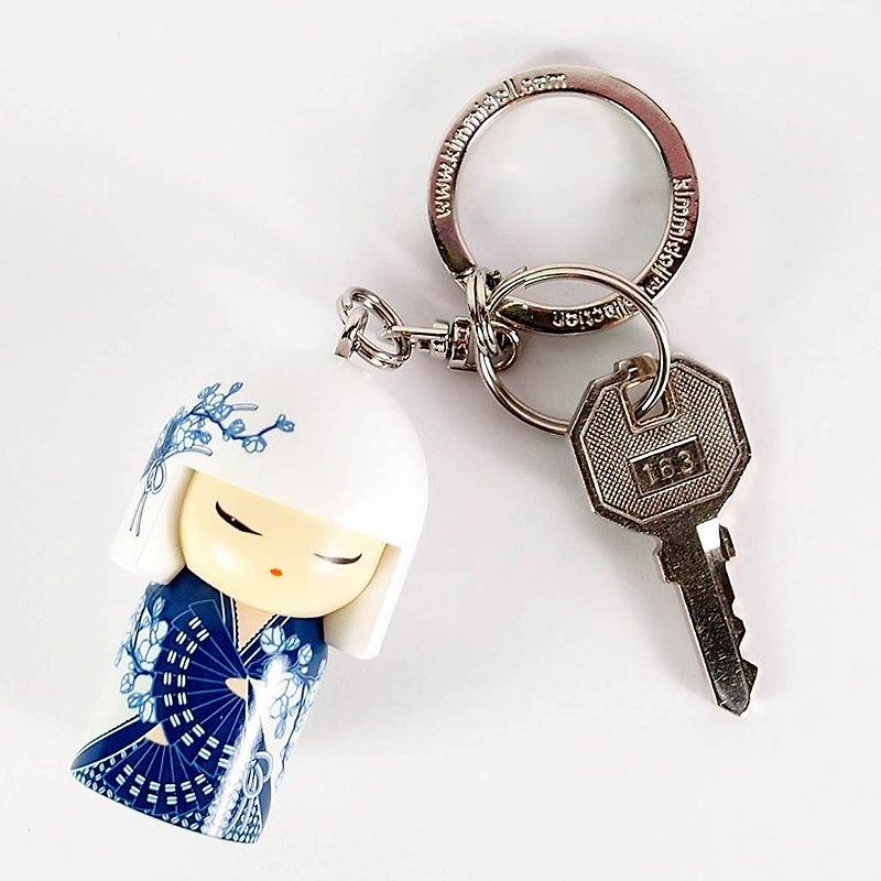 钥匙圈-Mana 可爱迷人【Kimmidoll 和福娃娃】 - 钥匙链/钥匙包 - 其他材质 蓝色