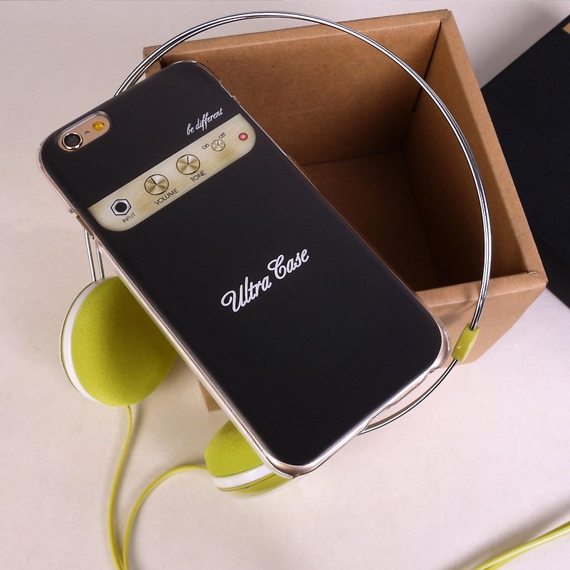香港原创设计  音乐系列-结它音箱 iPhone X,  iPhone 8,  iPhone 8 Plus,  iPhone 7, iPhone 7 Plus, iphone 6/6S , iphone 6/6S PLUS, Samsung Galaxy Note 7 透明手机壳 - 手机壳/手机套 - 塑料 黑色