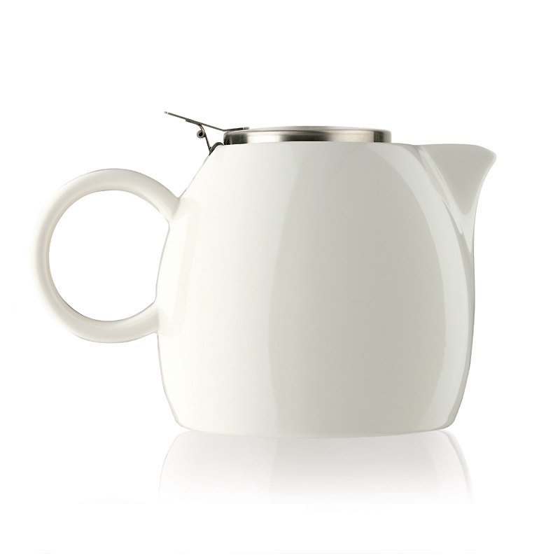 Tea Forte 普格陶瓷茶壶 - 白瓷 Orchid White - 厨房用具 - 瓷 白色