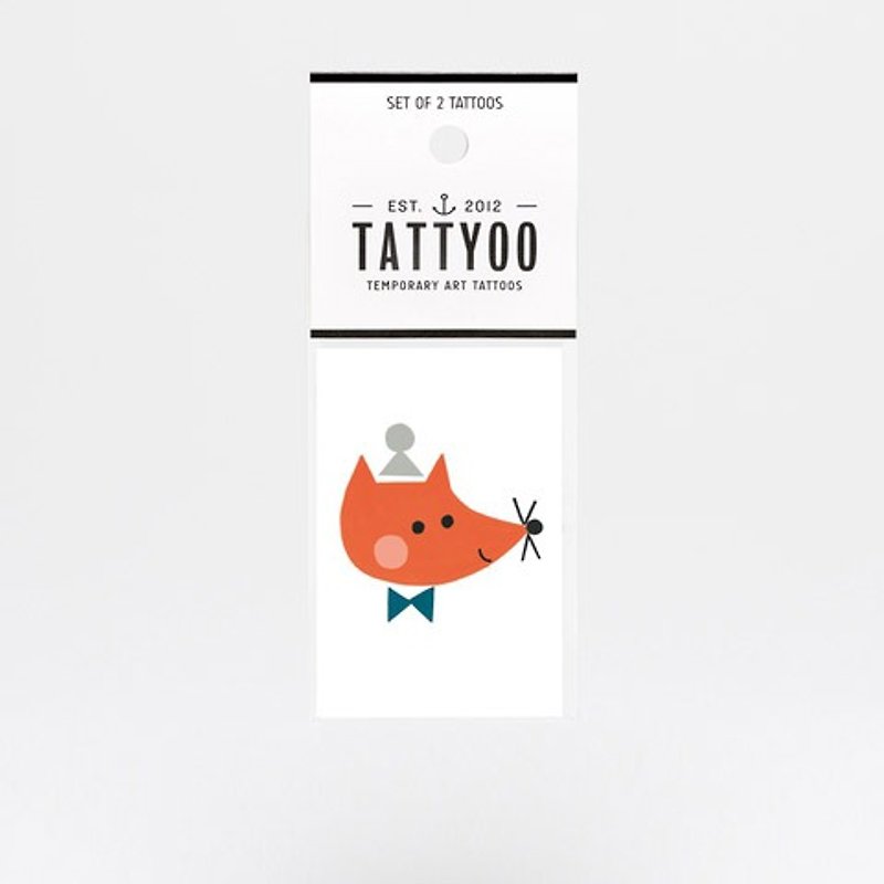 文森小狐狸 刺青纹身贴纸 | TATTYOO - 纹身贴 - 纸 多色