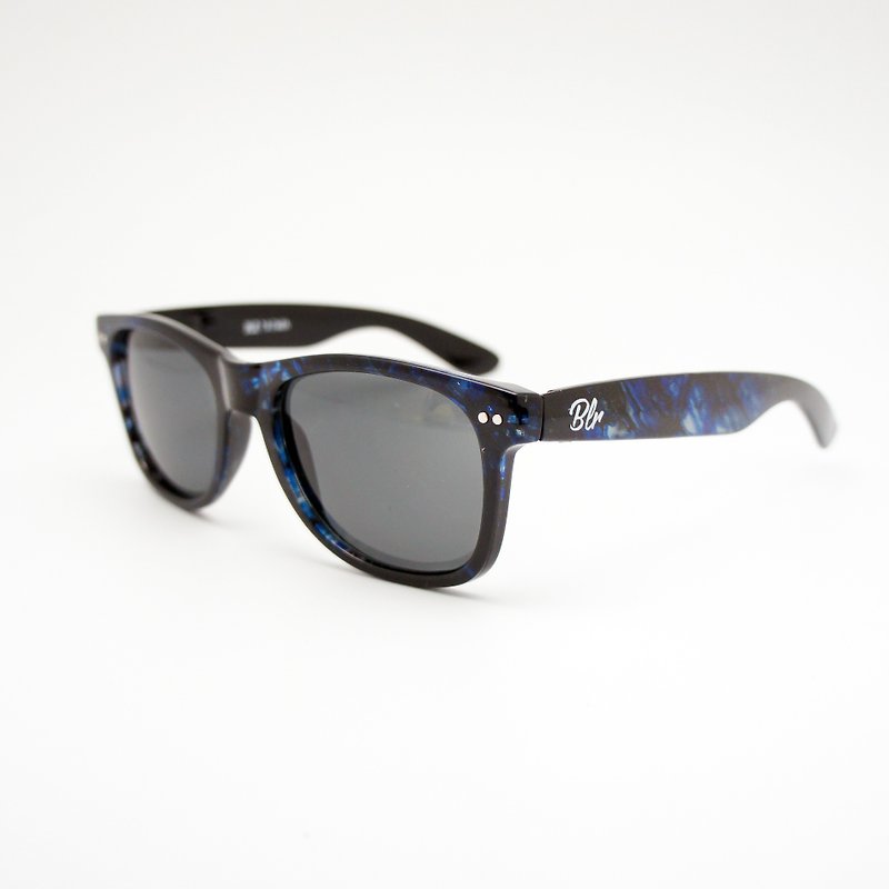 BLR Instagram 滤镜效果 太阳眼镜  宝石蓝 Polarized 版 TENS - 墨镜 - 塑料 蓝色