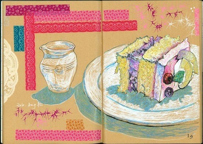 Liuyingchieh 饮食记一 美食写生画册 纽约公共图书馆 版画特藏 - 刊物/书籍 - 纸 多色