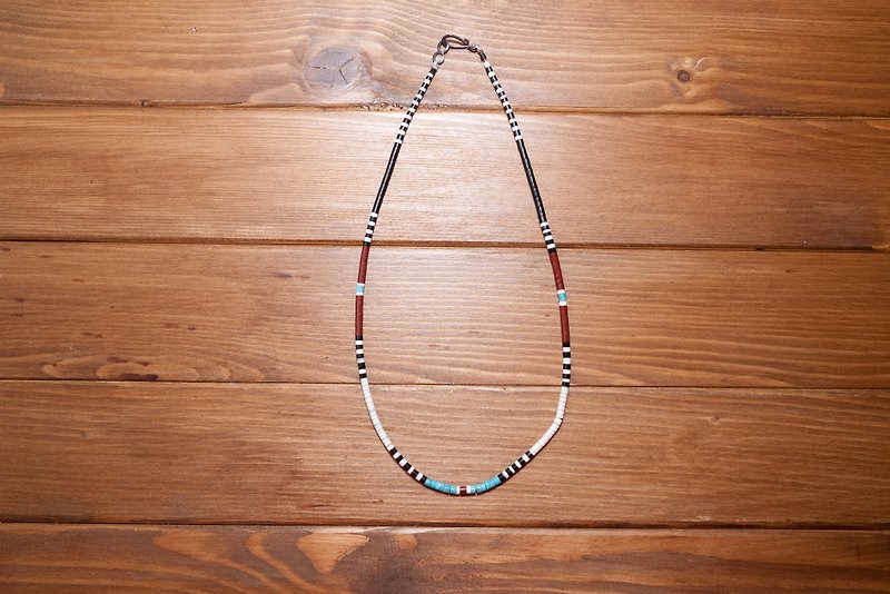 美国Santo Domingo 手工串珠项链，民族风，印地安风格((((特价中)))) - 项链 - 其他材质 多色