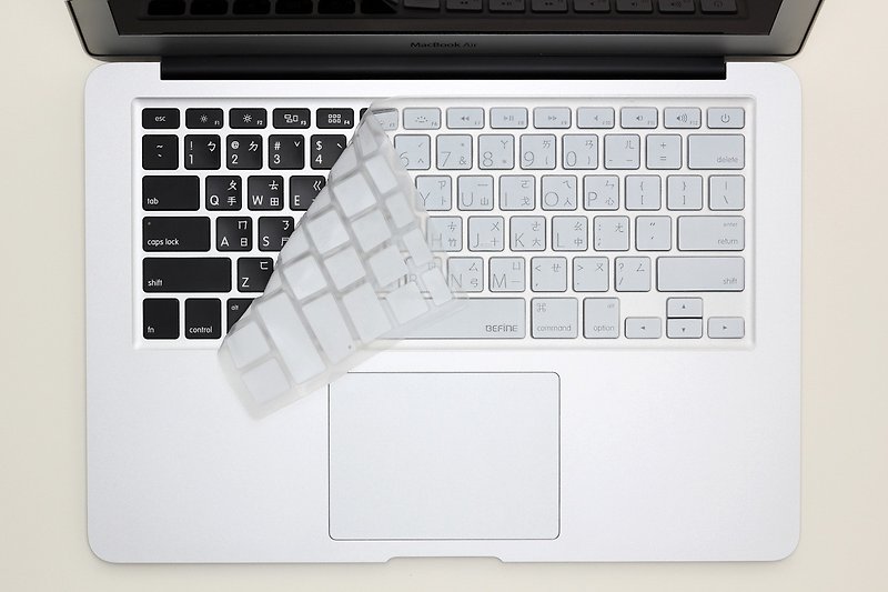BEFINE Apple MacBook Air 13 专用键盘保护膜(KUSO中文Lion版) 白底黑字(8809305222498) - 平板/电脑保护壳 - 其他材质 白色