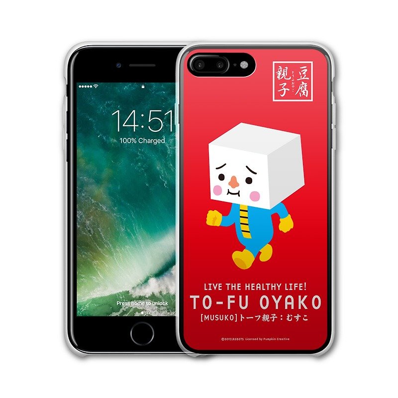 AppleWork iPhone 6/7/8 Plus 原创保护壳 - 亲子豆腐 PSIP-341 - 手机壳/手机套 - 塑料 红色