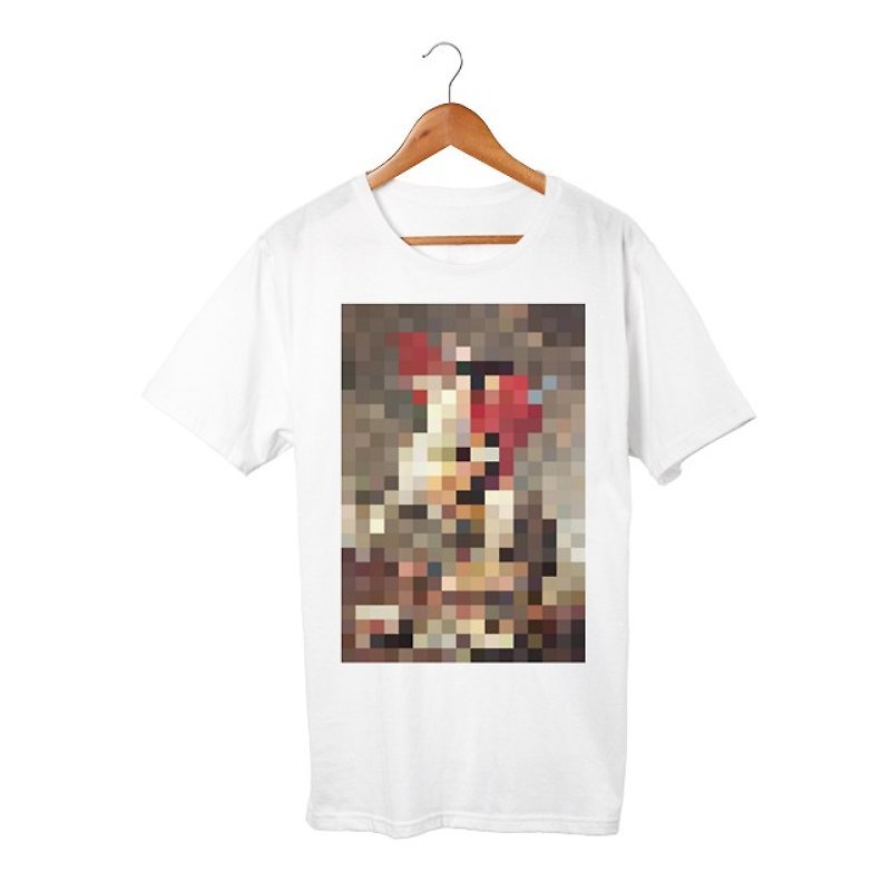 Mosaic T-shirt - 男装上衣/T 恤 - 棉．麻 白色