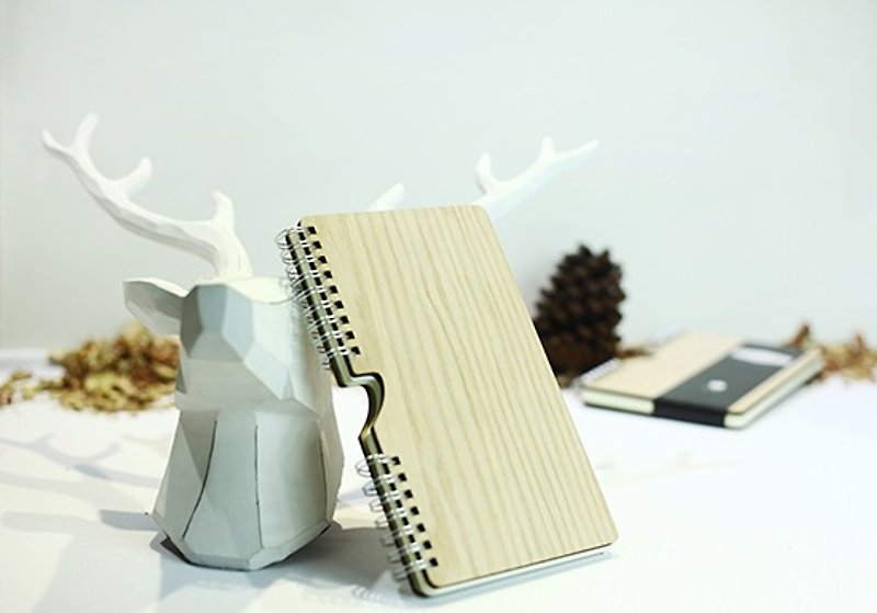 【hylé design Macau 】HOLD-IT木封面笔记本(特别限定) - 笔记本/手帐 - 木头 白色