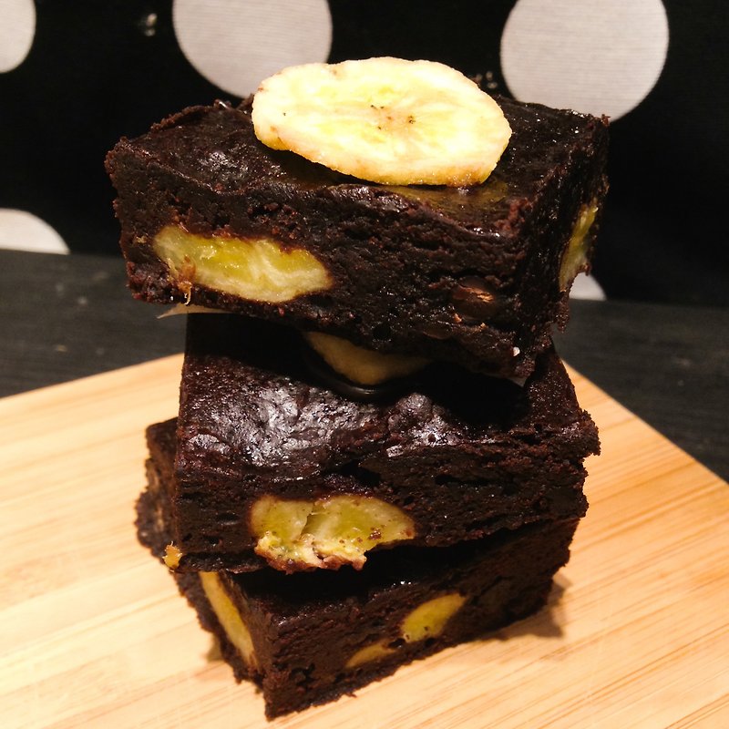 【黑熊先生巧克力布朗尼】宝岛香蕉 - 蛋糕/甜点 - 新鲜食材 黄色