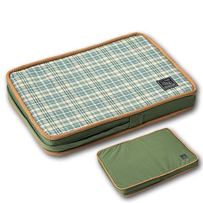 《Lifeapp》宠物缓压睡垫XS (绿格纹) W45 x D30 x H5 cm - 床垫/笼子 - 纸 绿色