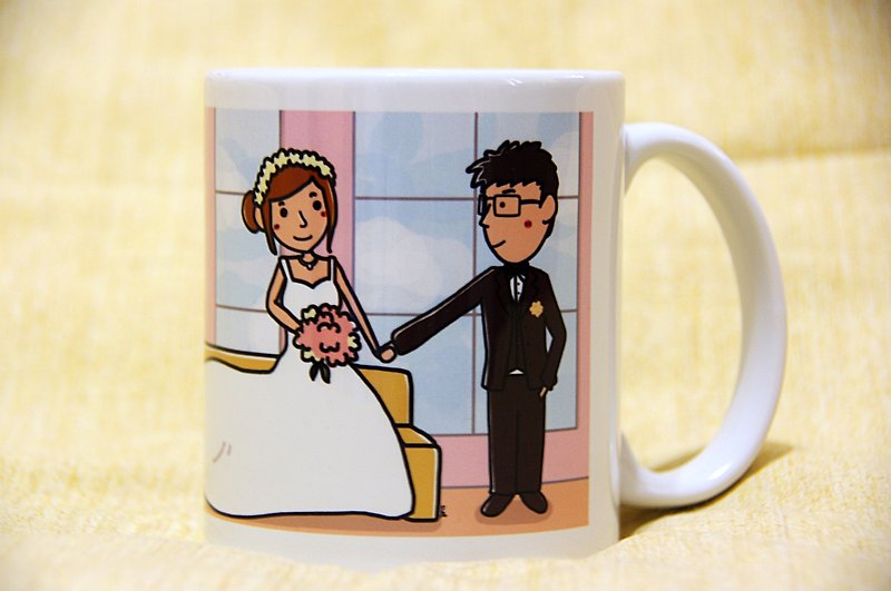 专属订单 - 定制化马克杯新人结婚礼物 - 咖啡杯/马克杯 - 其他材质 粉红色