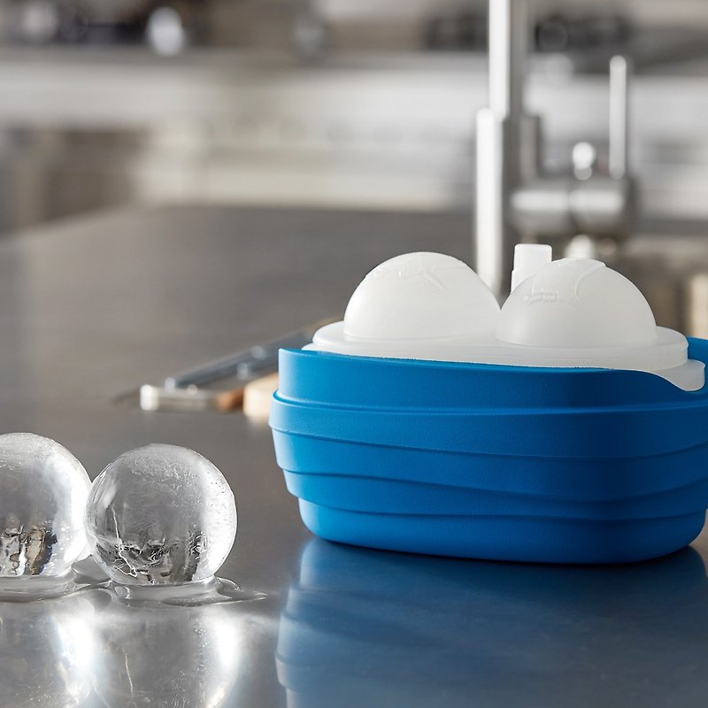 POLAR ICE 极地冰盒 - 极地动物系列 (南极蓝) - 厨房用具 - 硅胶 蓝色