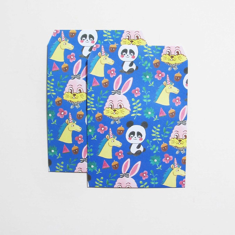 panda杂货铺 动物图案情人节礼物包装袋也可以是信封袋 - 包装材料 - 纸 蓝色