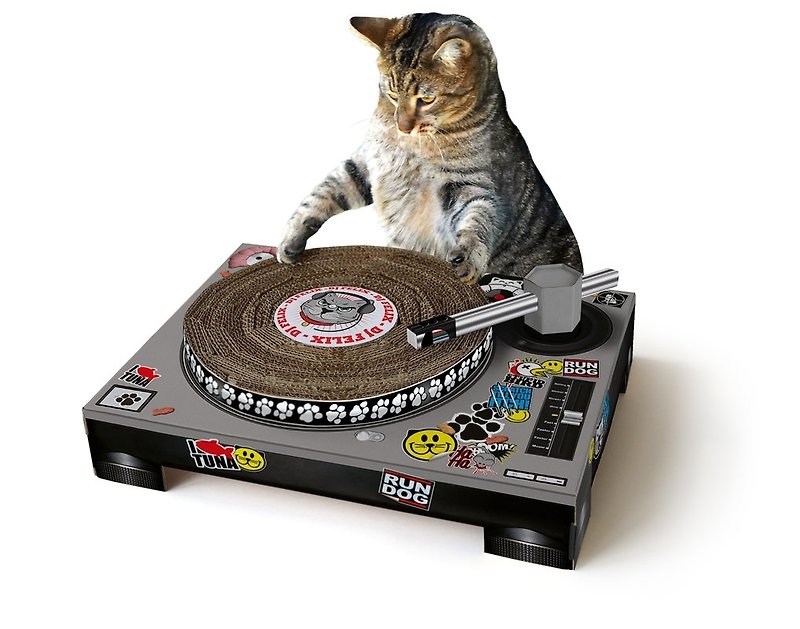 DJ 造型猫抓板  - 玩具 - 纸 多色