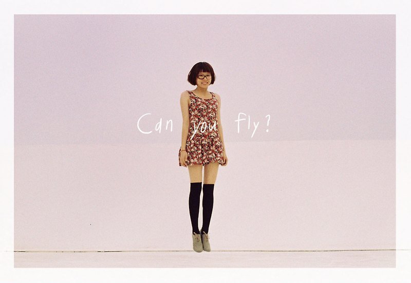 Can you fly? /Magai's postcard - 卡片/明信片 - 纸 粉红色
