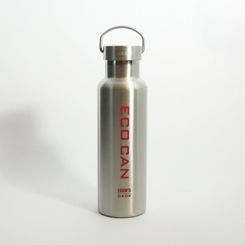 LEON'S 不锈钢真空水瓶-红绿色 - 茶具/茶杯 - 其他金属 灰色