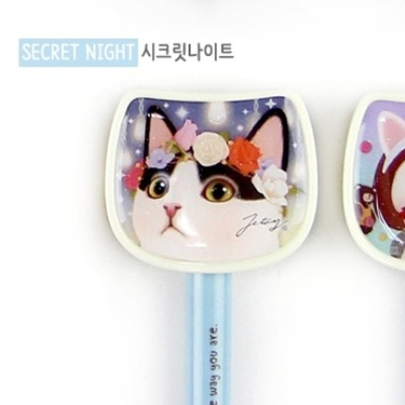 Jetoy, 甜蜜猫 猫头 圆珠笔_Secret night (J1508207) - 其他书写用品 - 塑料 
