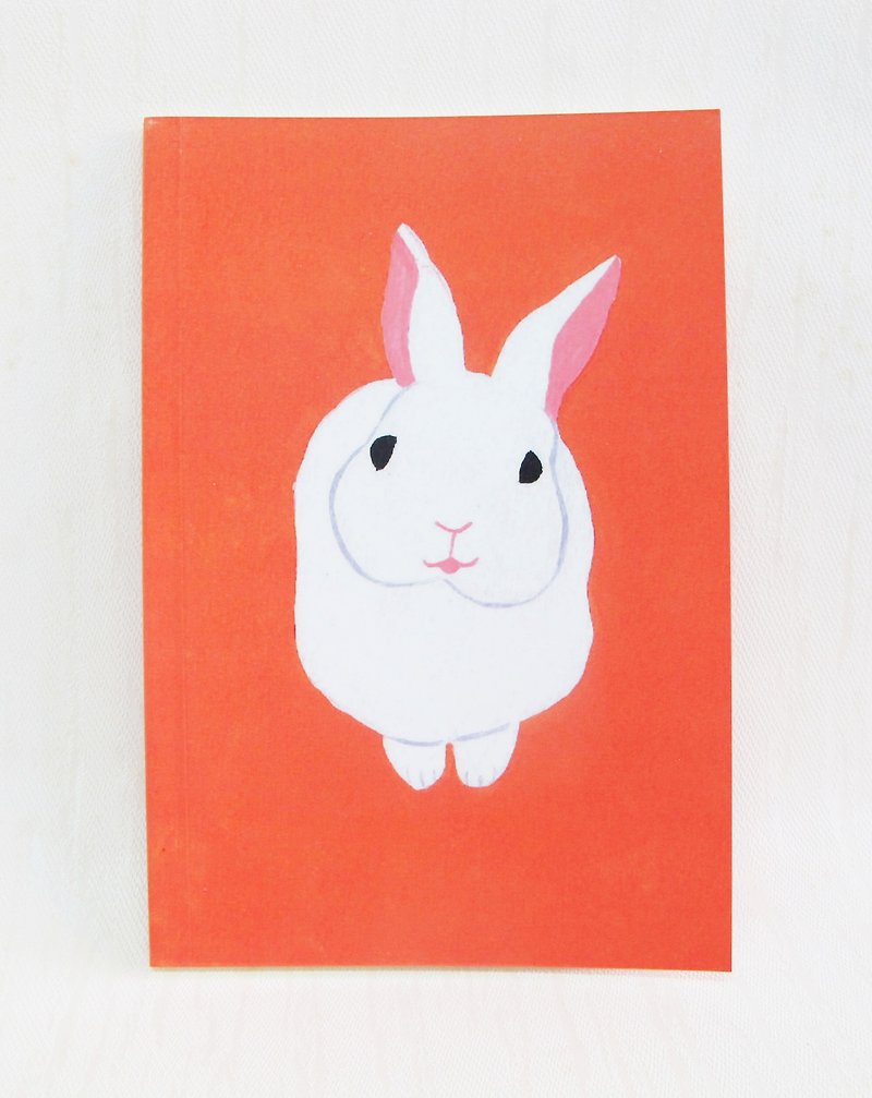 兔子 手绘笔记本 A5 - 笔记本/手帐 - 纸 橘色