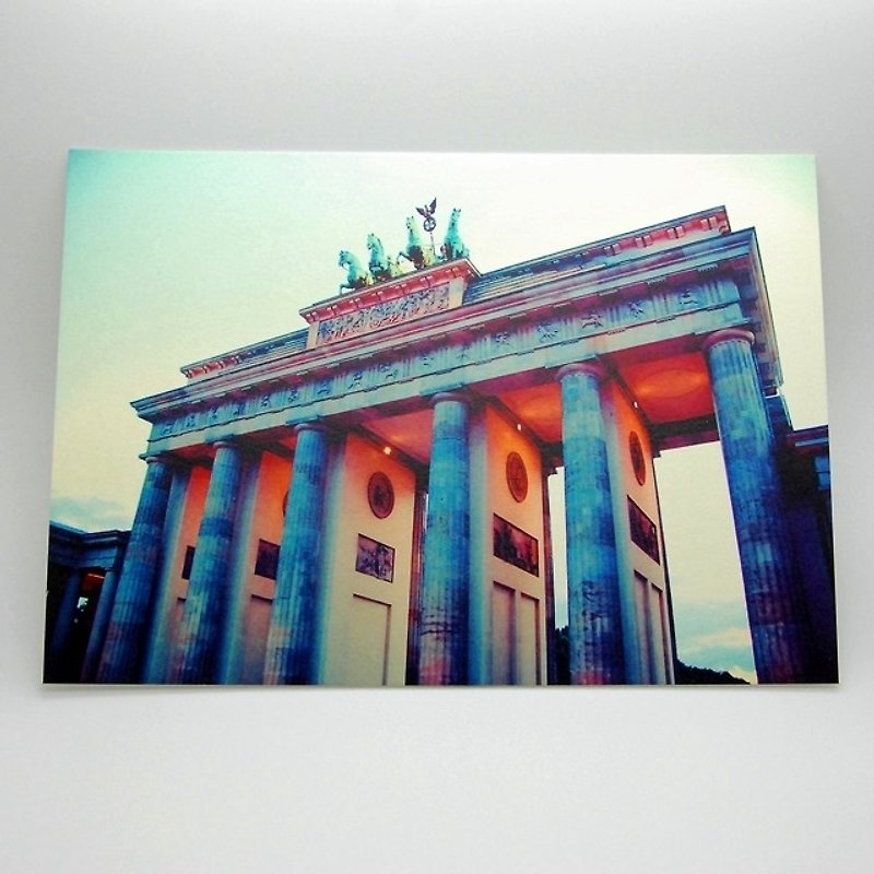 摄影明信片 | 城市小旅行 - 德国柏林-布兰登堡门 - 卡片/明信片 - 纸 多色