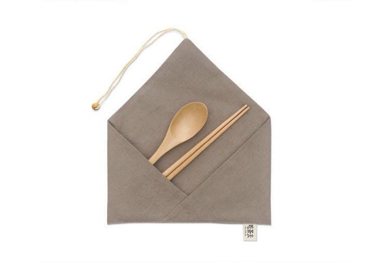 吃茶去原创设计 便携筷勺套装 蕓香布套 - 筷子/筷架 - 木头 多色