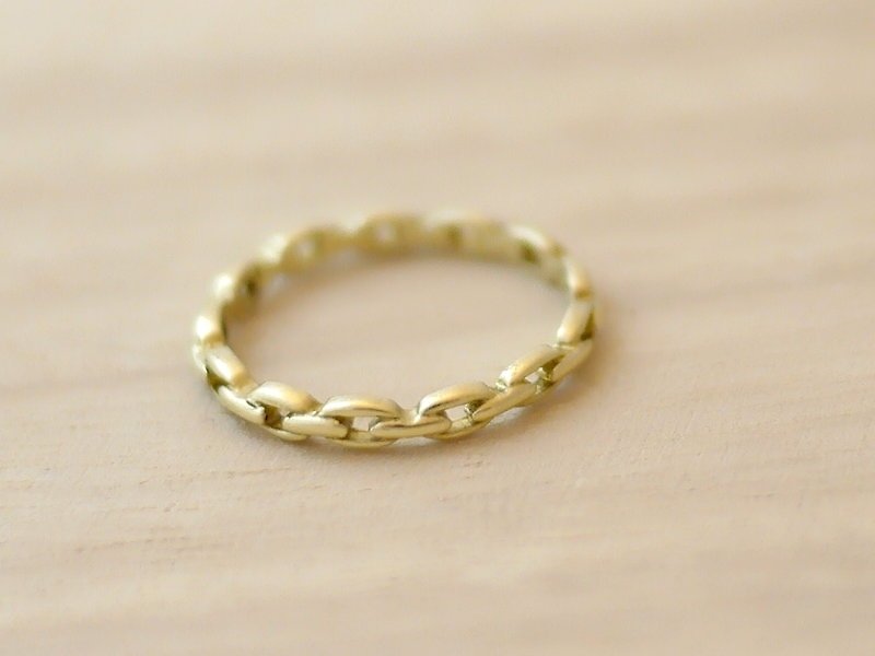 【金＊夏琳 · 饰品】 锁链戒 -- 纯铜亮面抛光 - 戒指 - 其他金属 