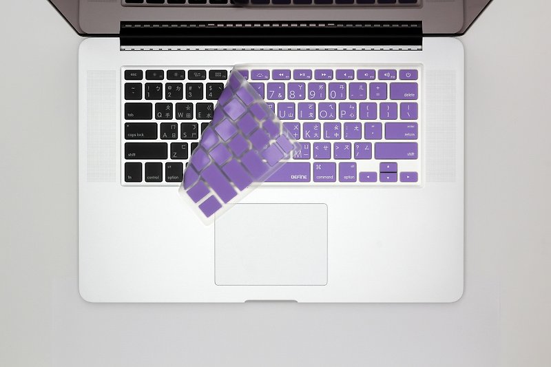 BEFINE  MacBook Pro 13/15专用Retina版 中文键盘保护膜 紫底白 - 平板/电脑保护壳 - 其他材质 紫色
