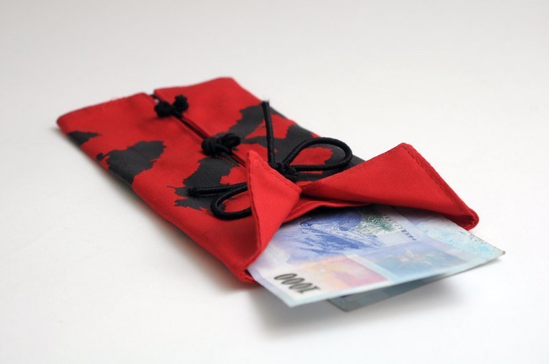 【福袋  手巾  晾春联 FU PACKET】新年 红包 眼镜收纳 笔袋 - 其他 - 其他材质 红色