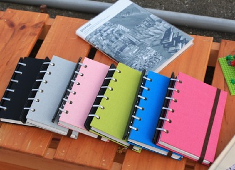 Chuyu A6/50K 6孔滑动夹万用手册/自填式日志笔记 - 笔记本/手帐 - 纸 多色