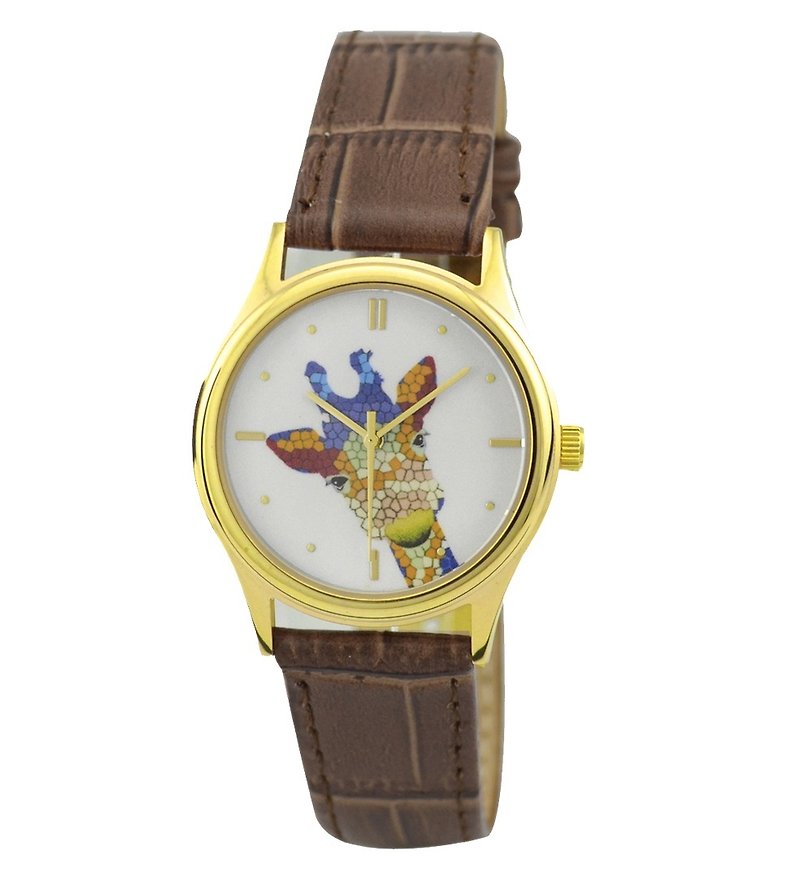 女庄长颈鹿手表(彩色) 金壳 - 男表/中性表 - 其他金属 金色