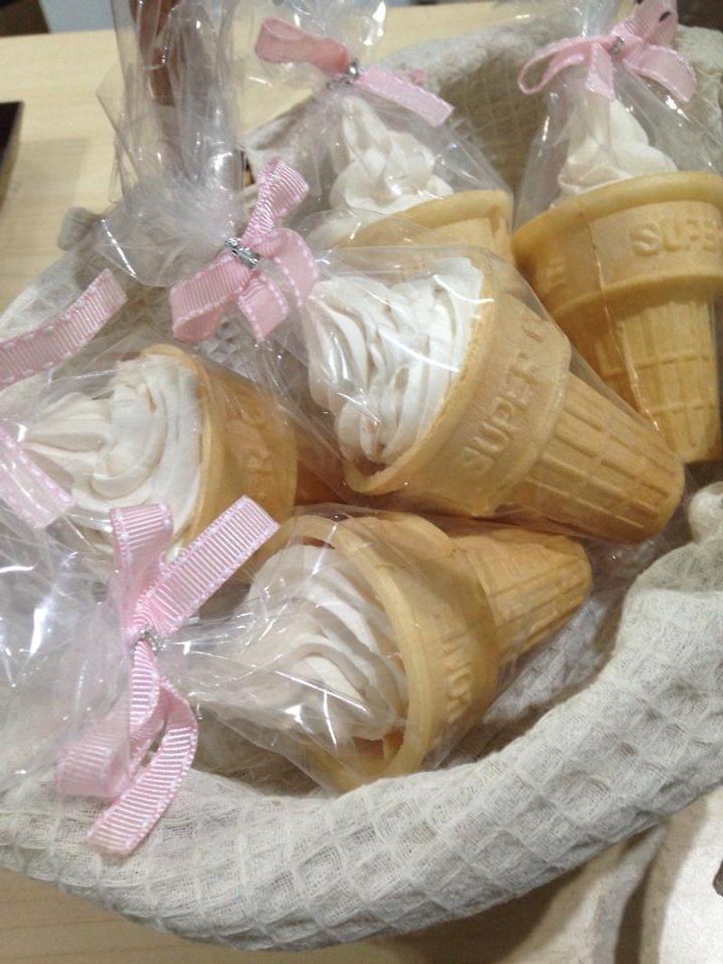 棉花糖甜筒白雪甜筒  冰淇淋甜筒 二次进场小物 婚礼 霜淇淋甜筒 - 蛋糕/甜点 - 新鲜食材 白色