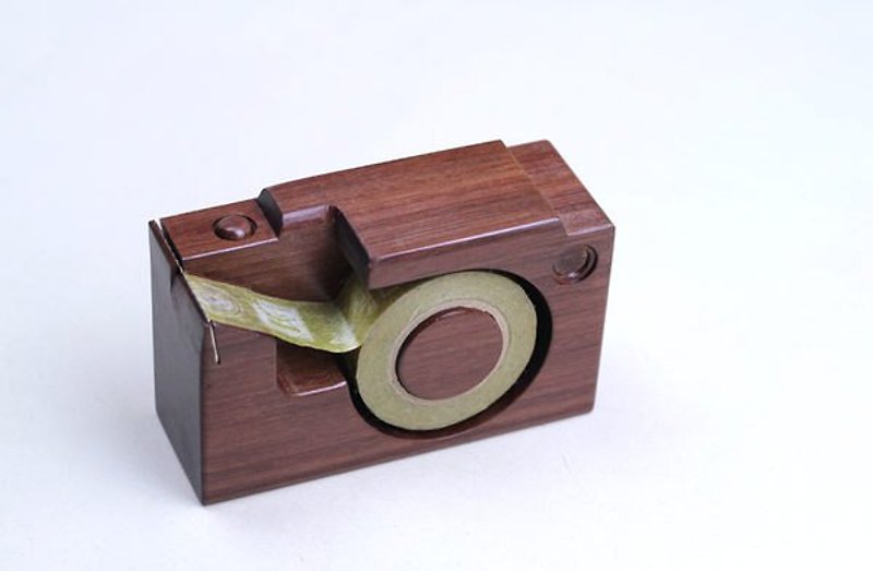 手工木制微型相机▣ mt 胶台 - 纸胶带 - 木头 咖啡色