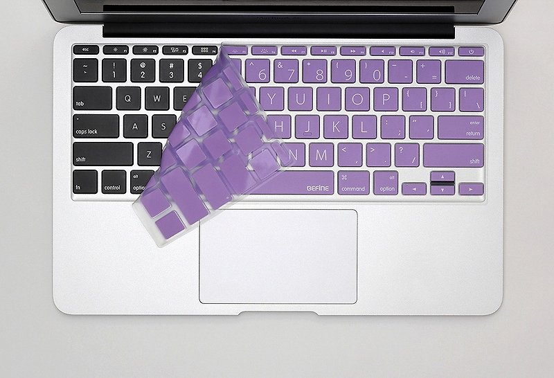 BEFINE MacBook Air 11专用键盘保护膜（KUSO英文Lion版） 紫底白字 (8809305221590) - 电脑配件 - 其他材质 紫色