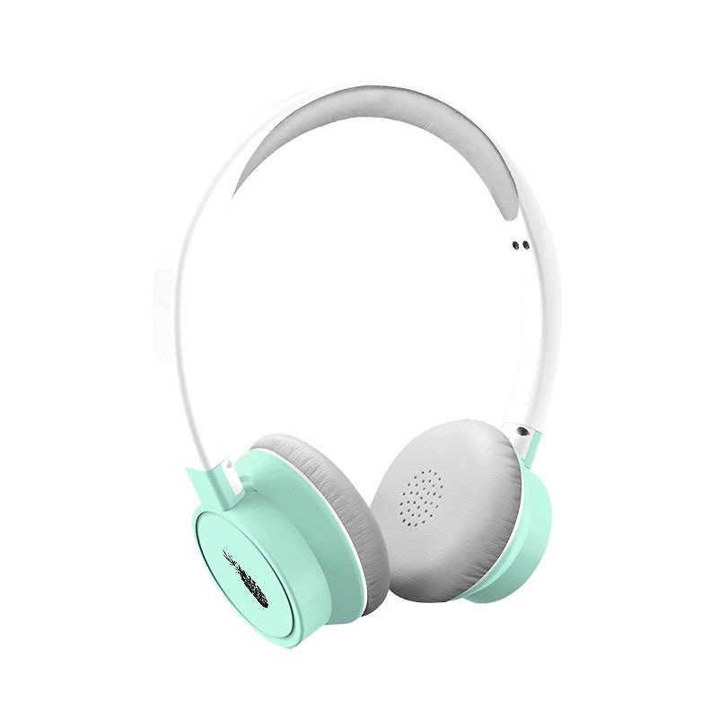 BRIGHT客制化蓝牙耳机Summer系列 薄荷绿凤梨的爱与和平 内置式麦 - 耳机 - 塑料 多色