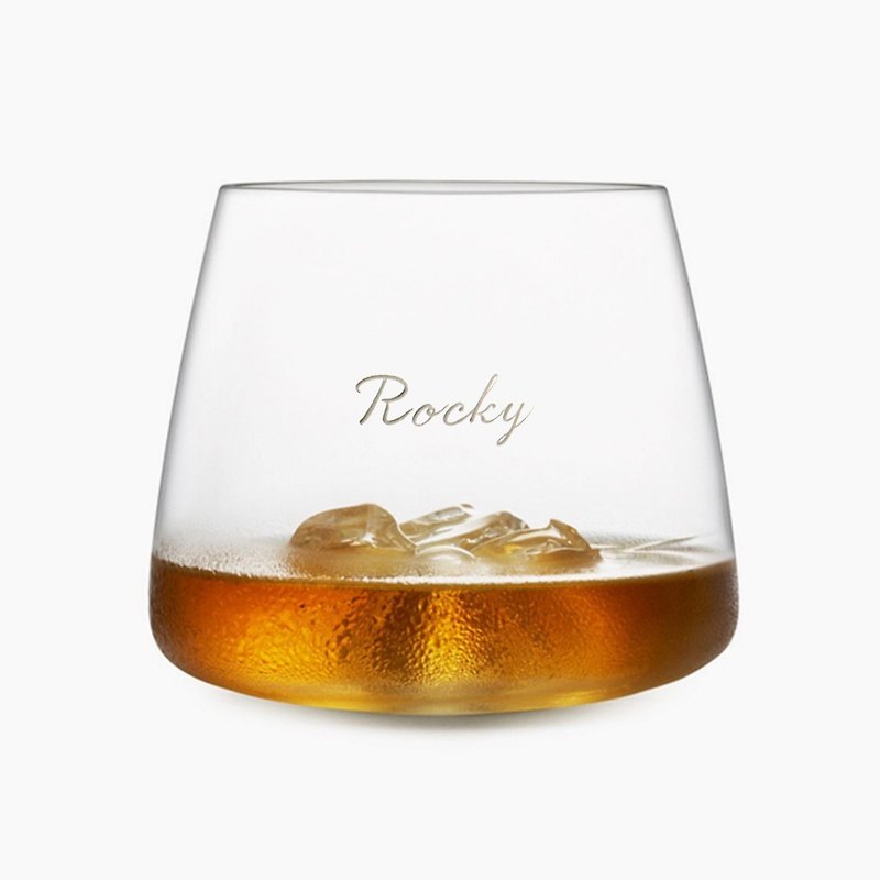 300cc【丹麦Normann Copenhagen】冰山威士忌酒杯 玻璃雕刻冰山杯 - 酒杯/酒器 - 玻璃 黄色