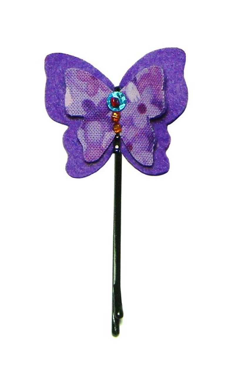 蝴蝶发夹-P1 - 发饰 - 其他材质 紫色