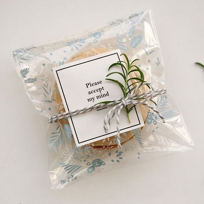 Dailylike-交换礼物包装-透明礼物袋组M-03风之花,E2D24774 - 包装材料 - 塑料 蓝色