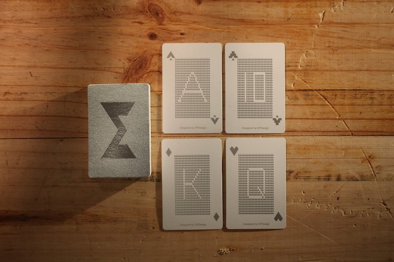 璀璨总和 | 扑克牌便条卡 - 卡片/明信片 - 纸 灰色