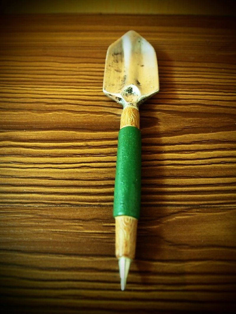 工业风造型工具笔-铲子 - 笔筒/笔座 - 其他材质 绿色