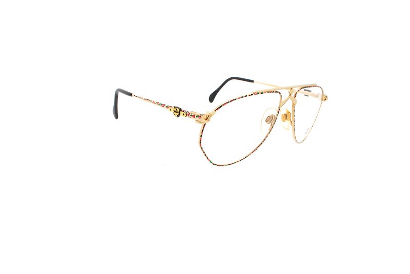 可加购平光/度数镜片 MCM München 40 80年代德国制古董眼镜 - 眼镜/眼镜框 - 其他金属 多色