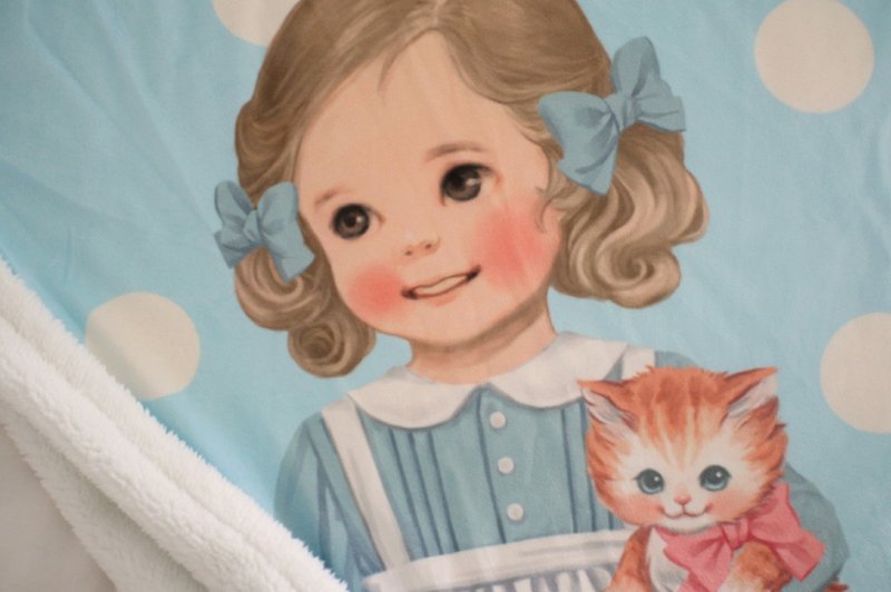 韩国 afrocat 娃娃冬季暖心毛毯 paper doll mate blanket ver.2 -ALICE - 被子/毛毯 - 其他材质 蓝色