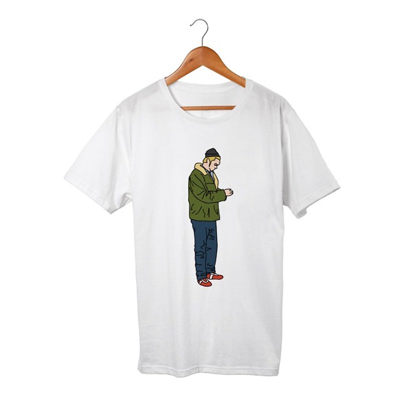 Mikey T-shirt - 男装上衣/T 恤 - 棉．麻 灰色