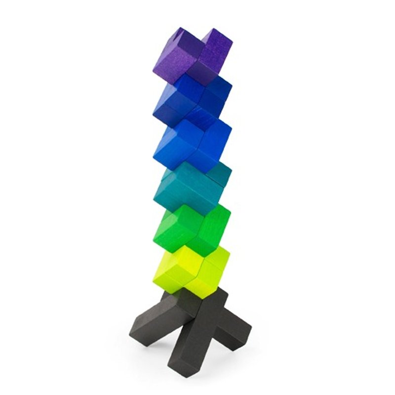 木制摆饰PlayableART*Balance-Sea 平衡创意堆叠 - 摆饰 - 木头 蓝色