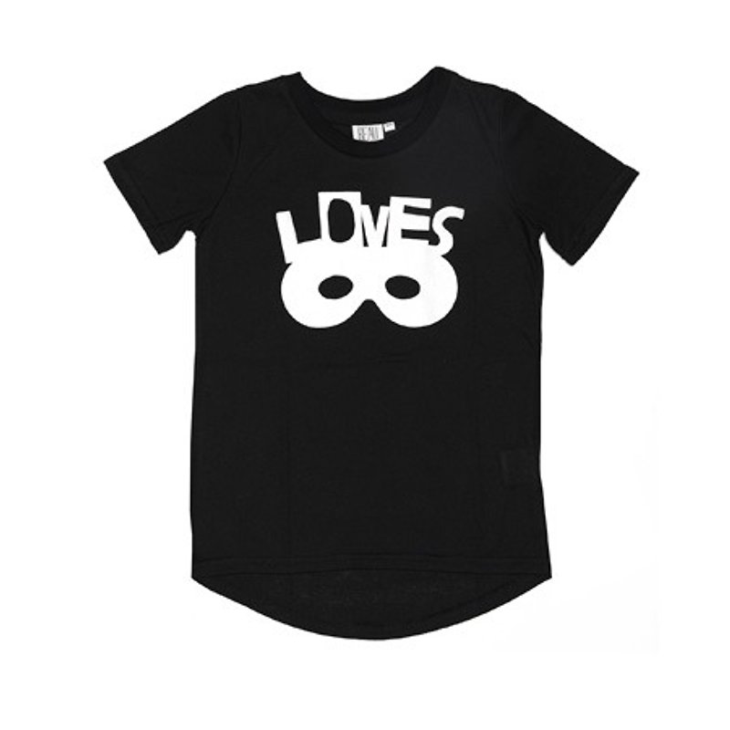 2015春夏 Beau loves 黑色Love mask短袖纯棉T-shirt - 其他 - 棉．麻 黑色