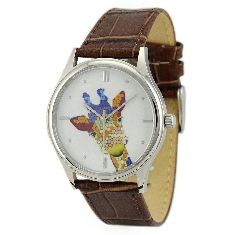 长颈鹿手表(彩色) 全球免运 - 男表/中性表 - 其他金属 多色