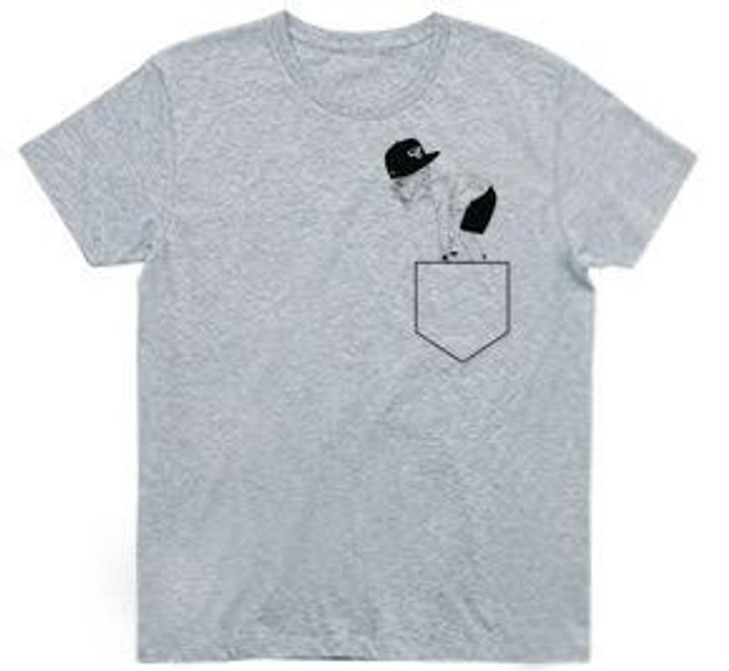 pocket cycle（4.3oz gray） - 男装上衣/T 恤 - 其他材质 