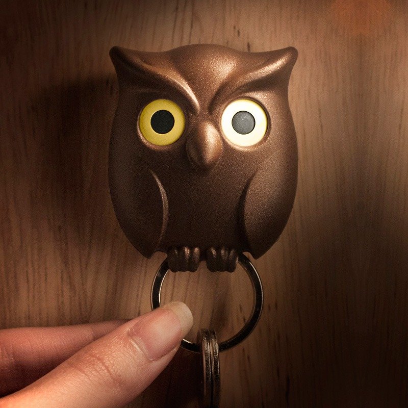 QUALY 猫头鹰-钥匙圈 - 钥匙链/钥匙包 - 塑料 