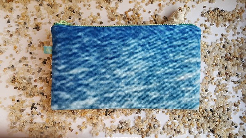 大自然的魅力_My Glück 海洋手工长夹/笔袋_我袋着一片海 - 皮夹/钱包 - 其他材质 蓝色