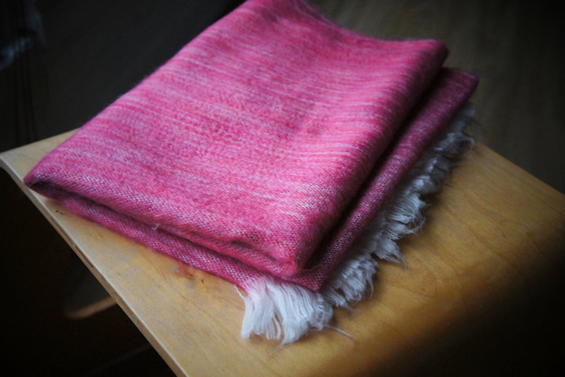 Vista[见闻]，南美洲，手作羊驼披肩 (2015 A/W) - 丝巾 - 其他材质 红色