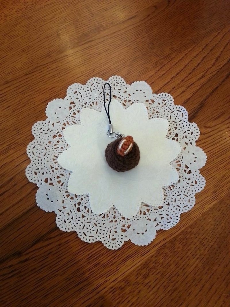 【Dessert】浓情坚果黑巧克力 - 吊饰 - 其他材质 咖啡色
