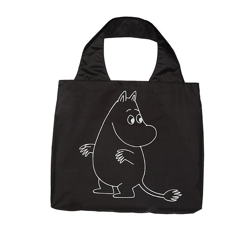 女孩寓所 :: Moomin 环保袋/收纳袋-黑 - 侧背包/斜挎包 - 塑料 黑色