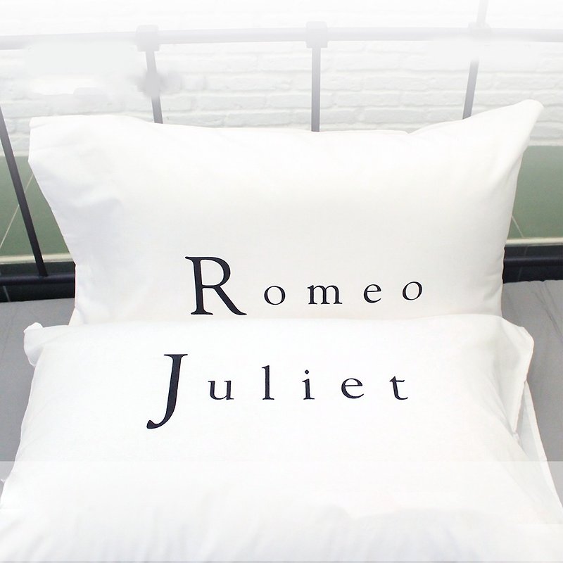 "Romeo and Juliet" soulmates couple pillowcases by Human Touch - 枕头/抱枕 - 其他材质 白色